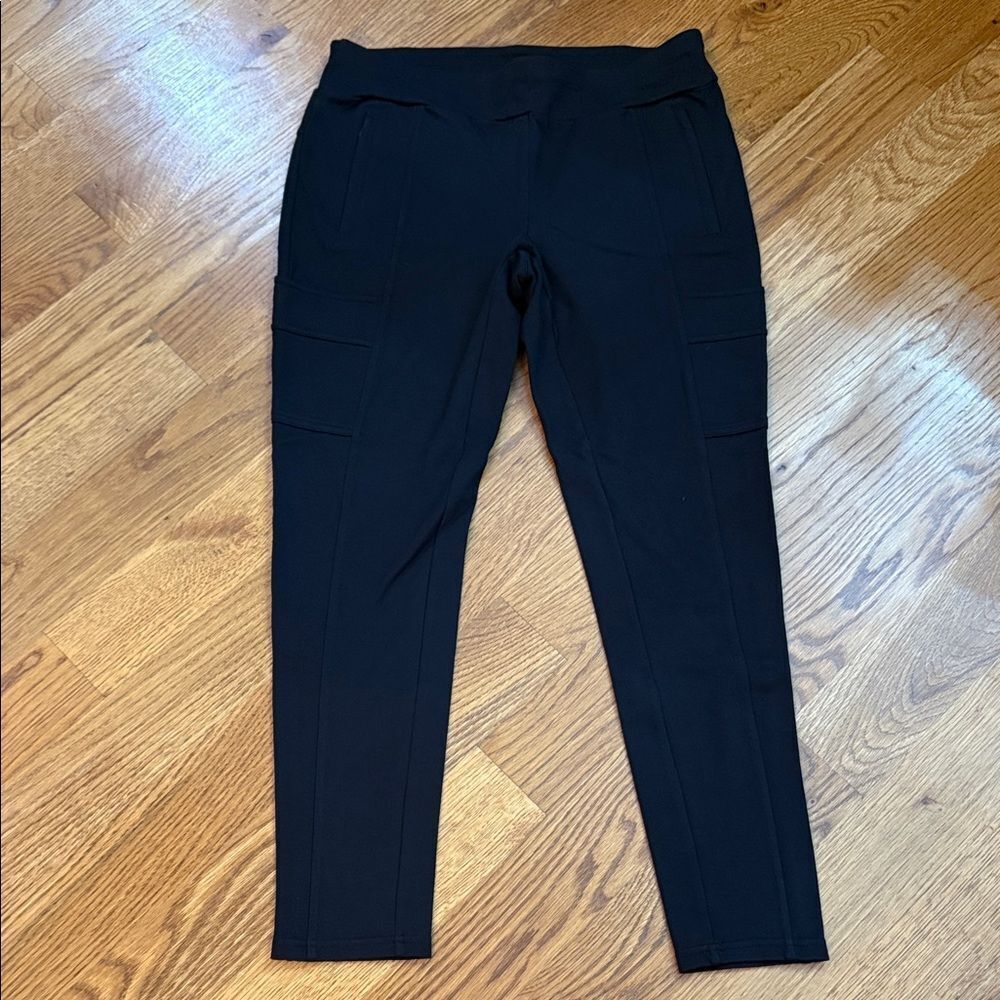Jockey Cargo Ponte Pants Black Stretch Size L